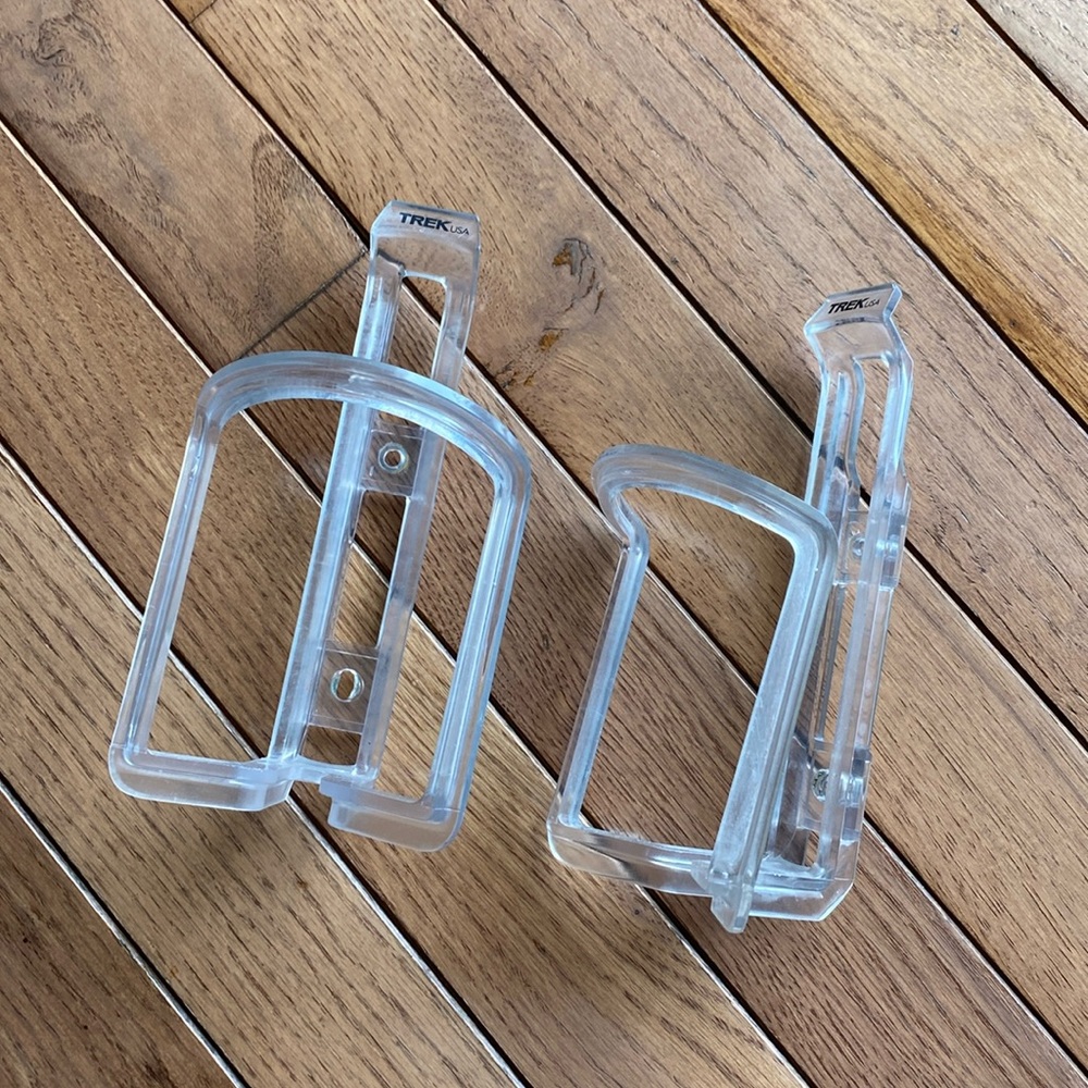 Trek clear water bottle cages
